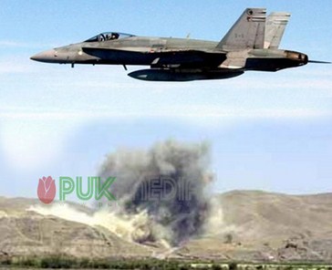 الطائرات الامريكية تقصف داعش في جنوبي كركوك